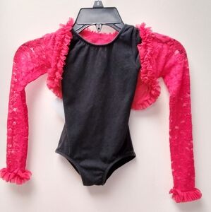 GUC black Body Wrappers short sleeve leotard & Lexi * Luu sleeve cover